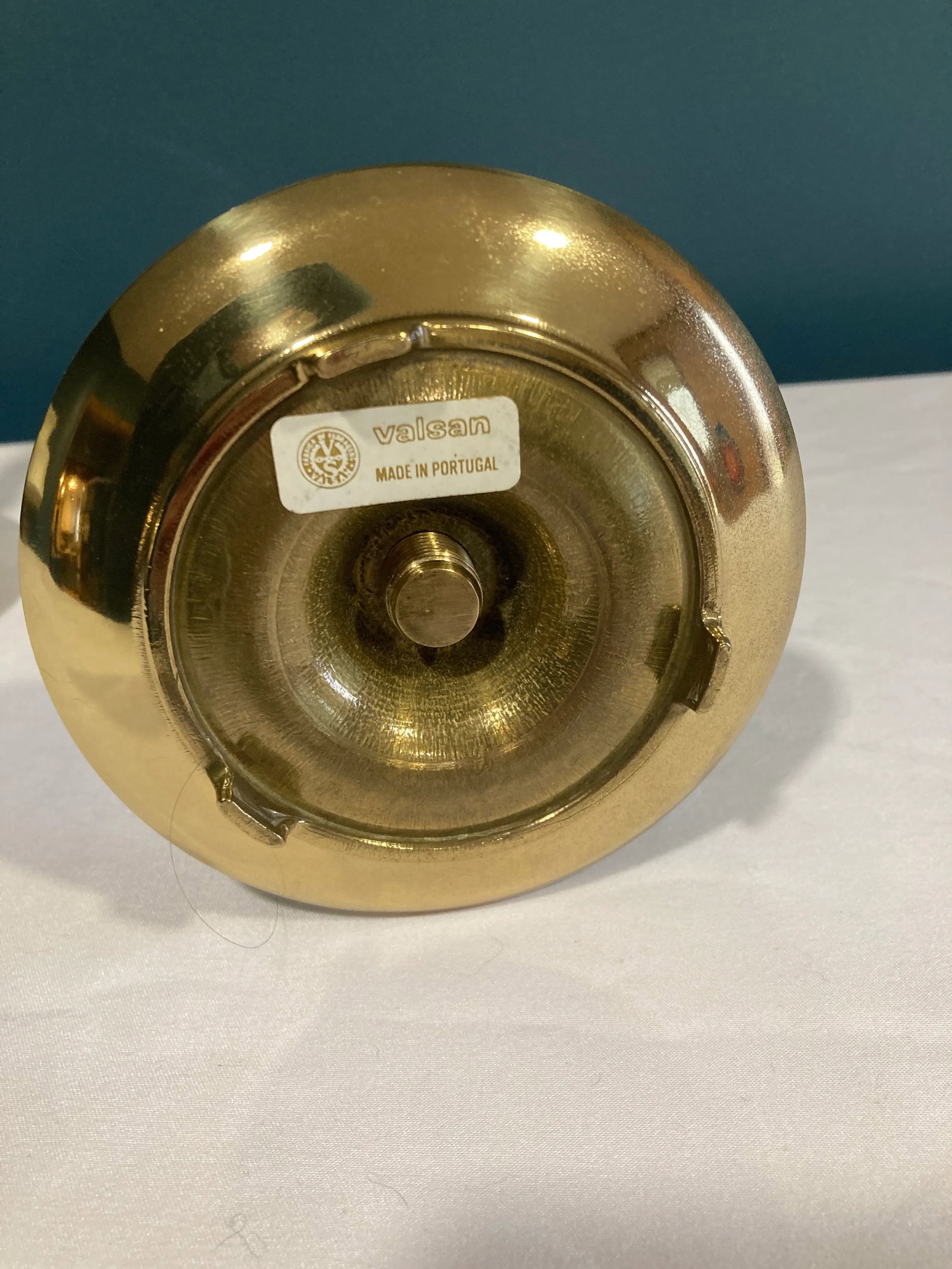Vintage Brass Portuguese Candlesticks , Set of 2 - 7