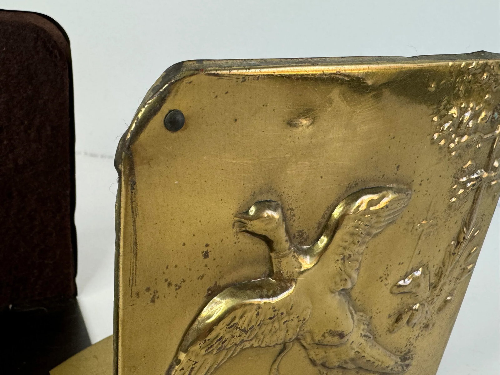 Vintage 1950s Brass Duck Bookends, a Pair - 5