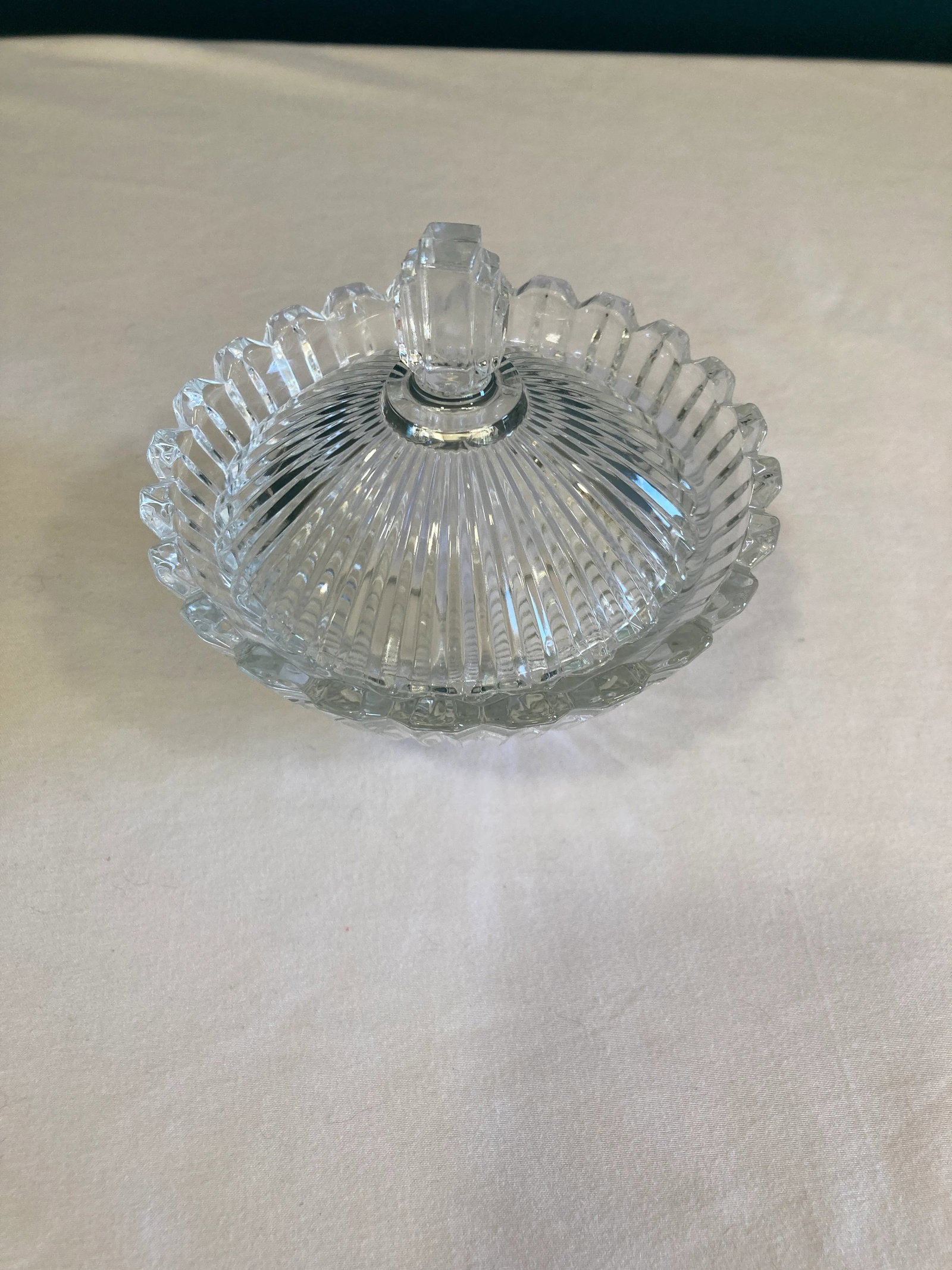 1990s Mikasa Royal Suite Art Deco Sugar Dish With Lid - 2