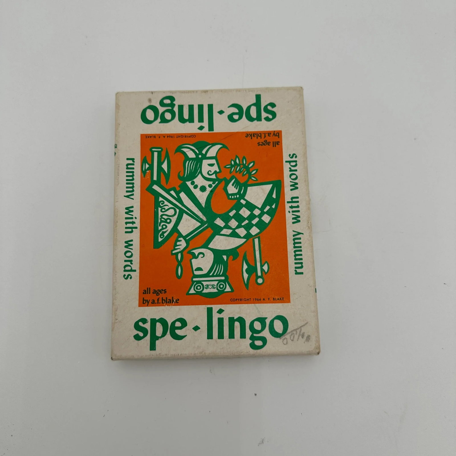 Vintage Card Game Spe Lingo Rummy With Words 1964 - 2