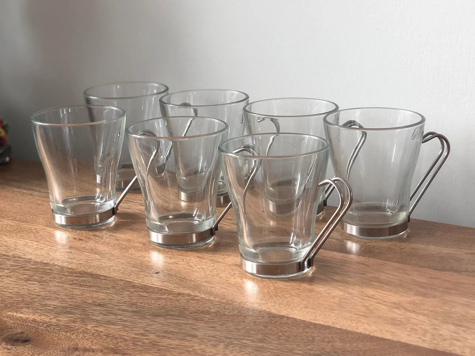 Vintage 1980s Italian Cappuccino Cups-Set of 7 - 10