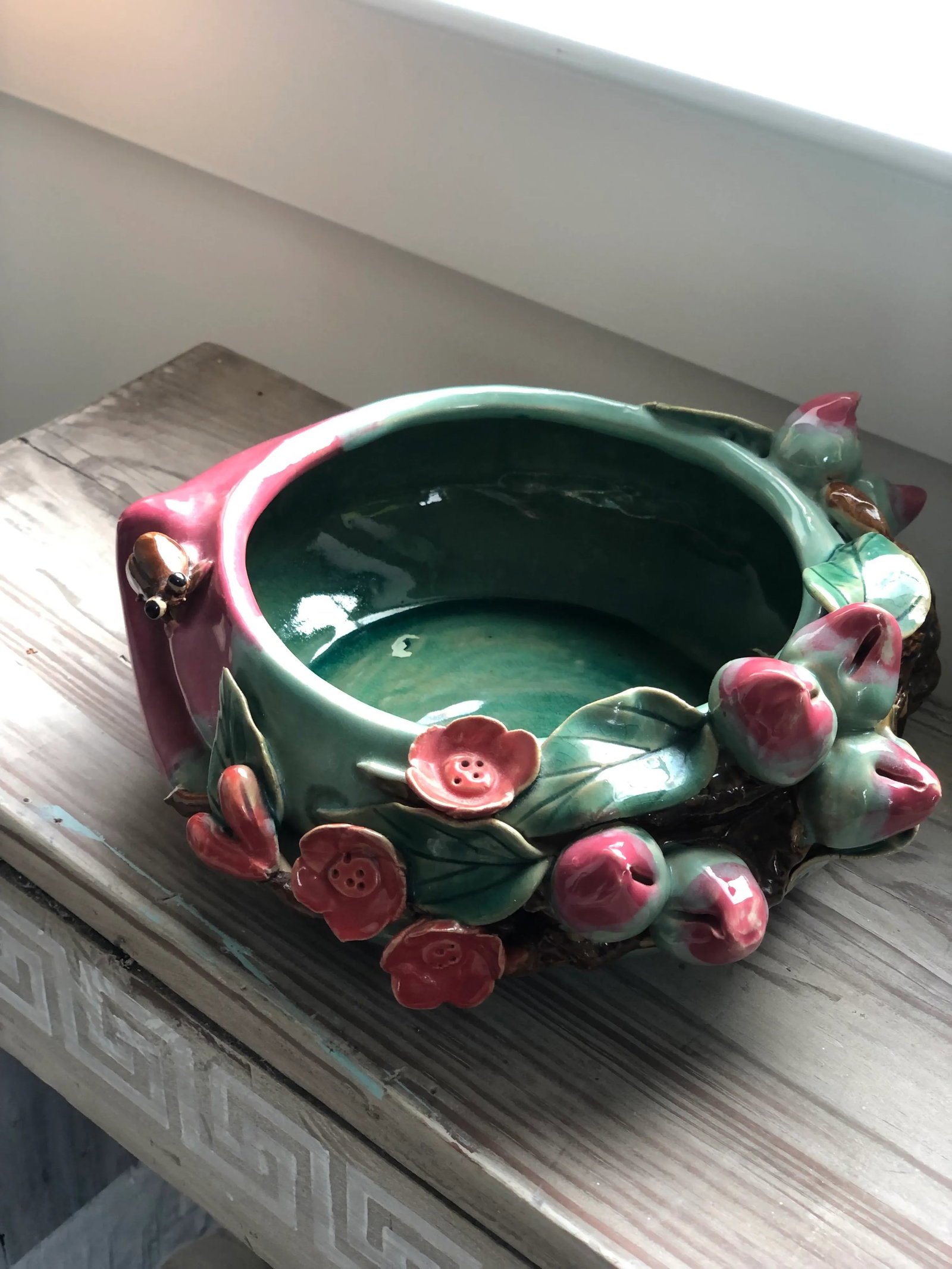 Vintage Chinese Peach Offering Bowl - 4