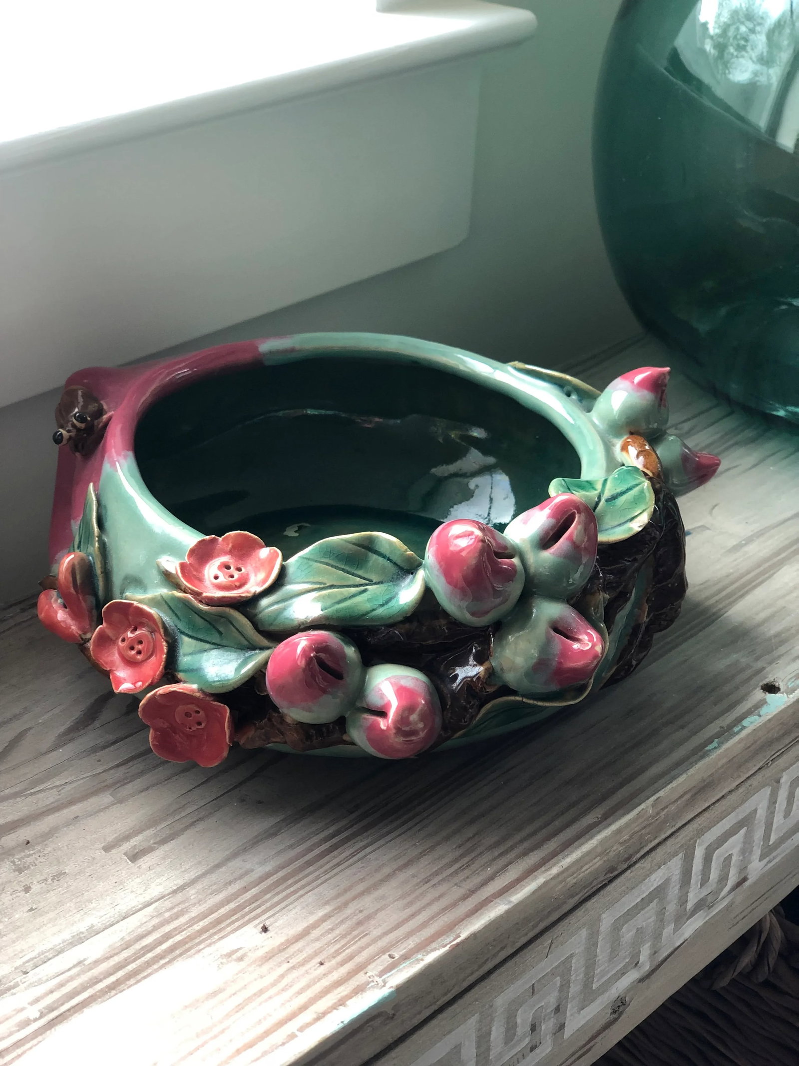 Vintage Chinese Peach Offering Bowl - 9