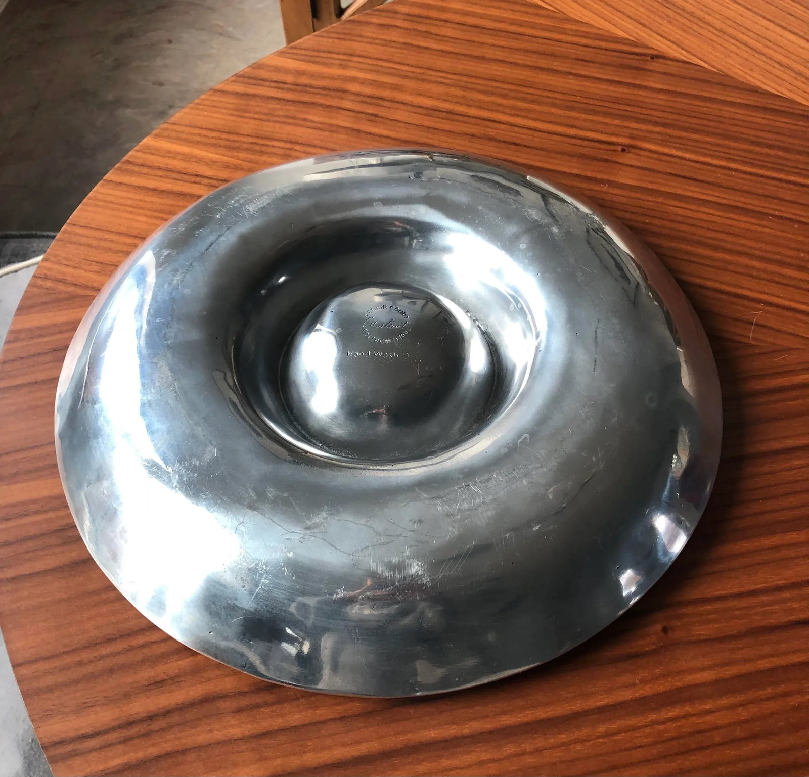Arthur Court Aluminum Chip & Dip Dish-Dated 2006 - 8
