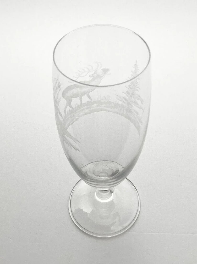1980s Queen Lace "Americana-American" Single Crystal Iced Tea Glass - 2