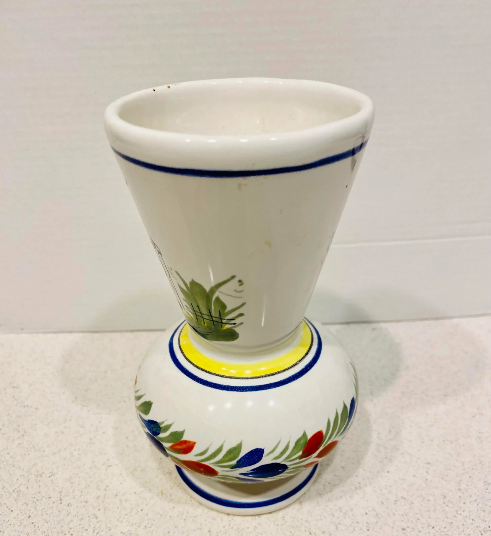 1960s French Quimper Faience Bud Vase - 4