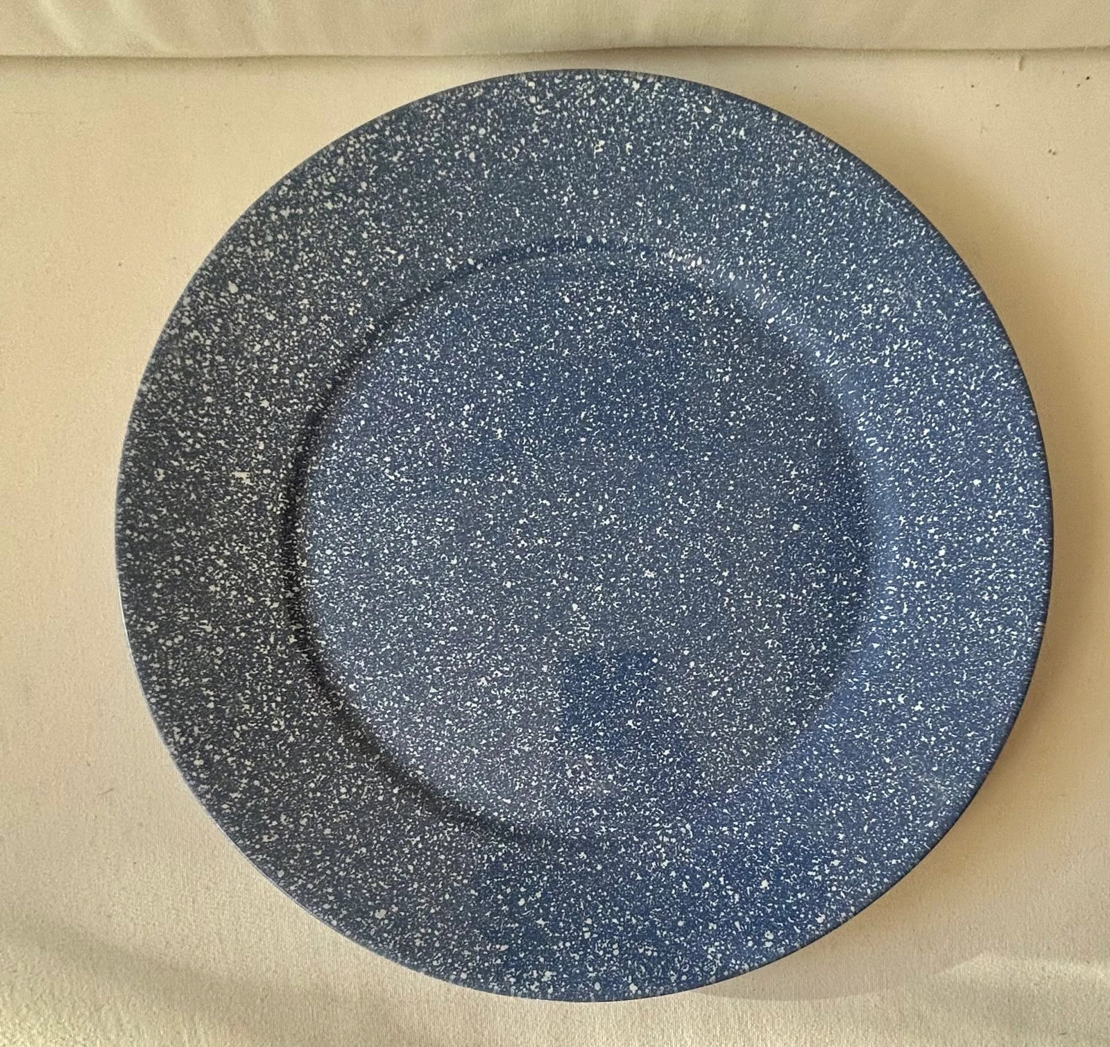 Vintage Dansk Blue Sponge-Ware Platter Serving Dishes and Pieces - 2
