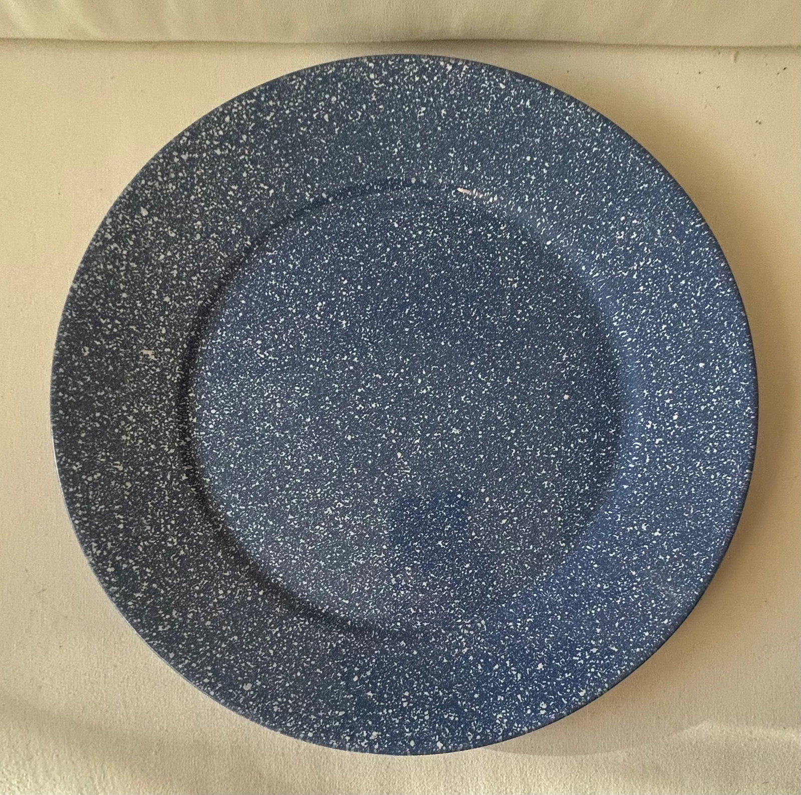 Vintage Dansk Blue Sponge-Ware Platter Serving Dishes and Pieces - 8