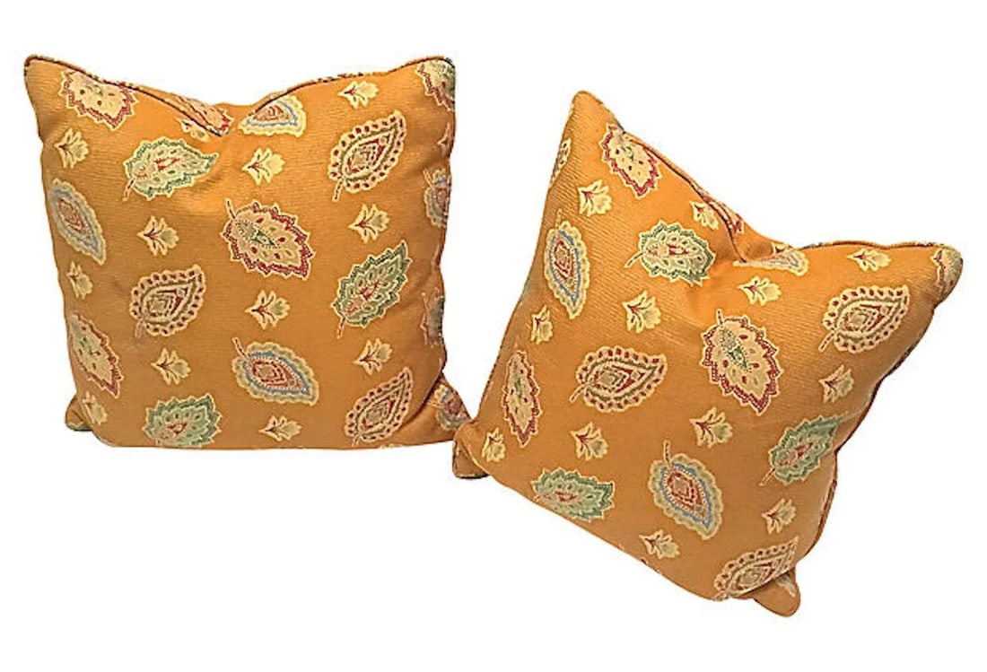 Late 20th Century Paisley Pillows - a Pair - 2