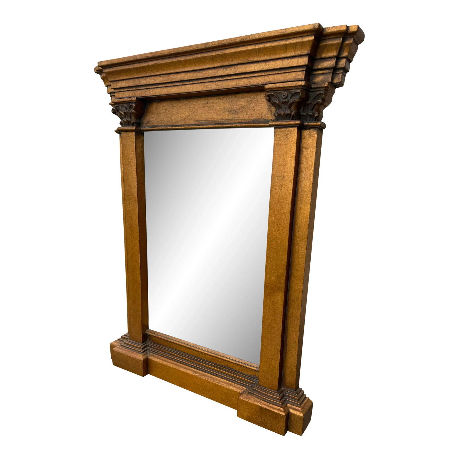 Neoclassical Gilded Gold Mirror - 2