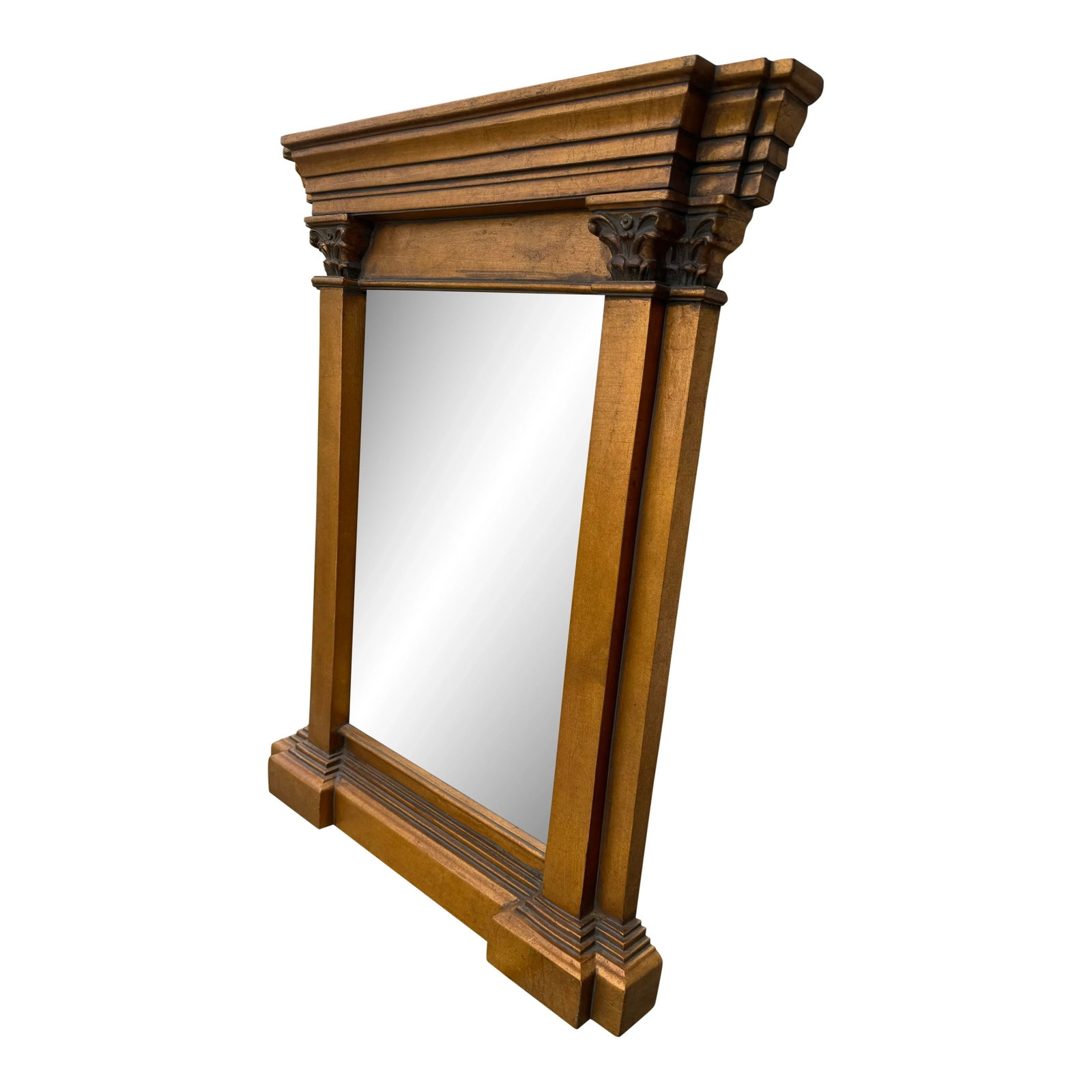 Neoclassical Gilded Gold Mirror - 3