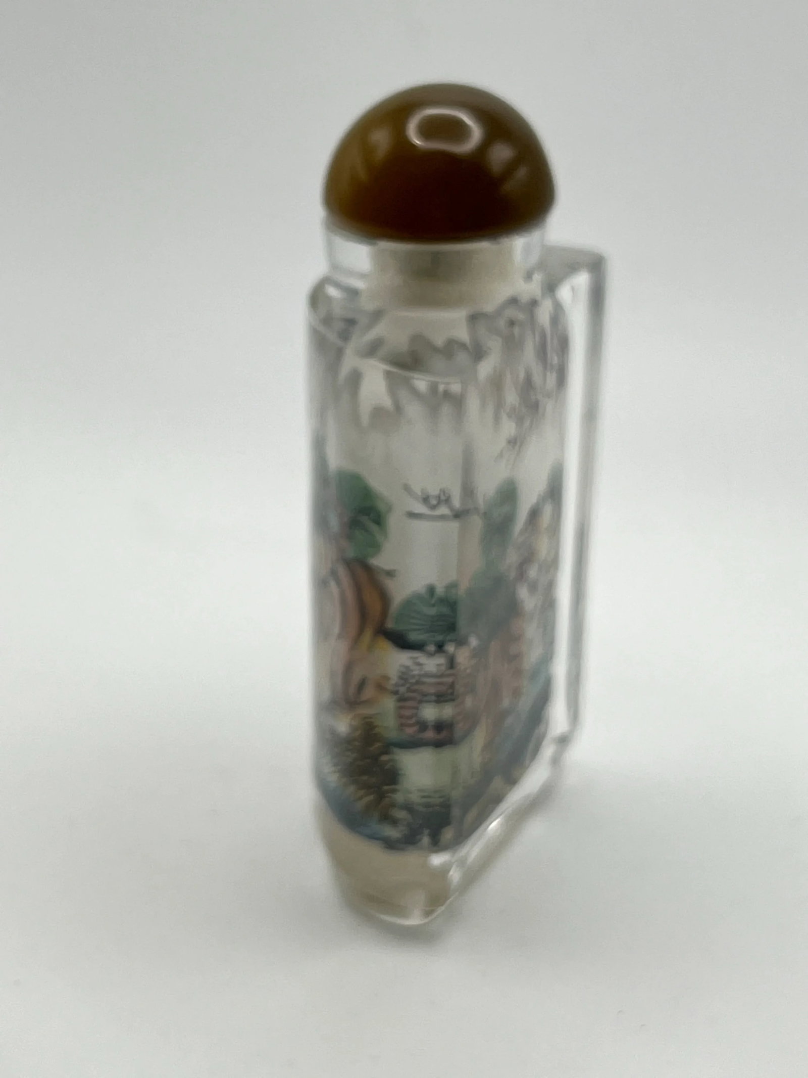 Inside Painting Snuff Bottle With Tigers - 5