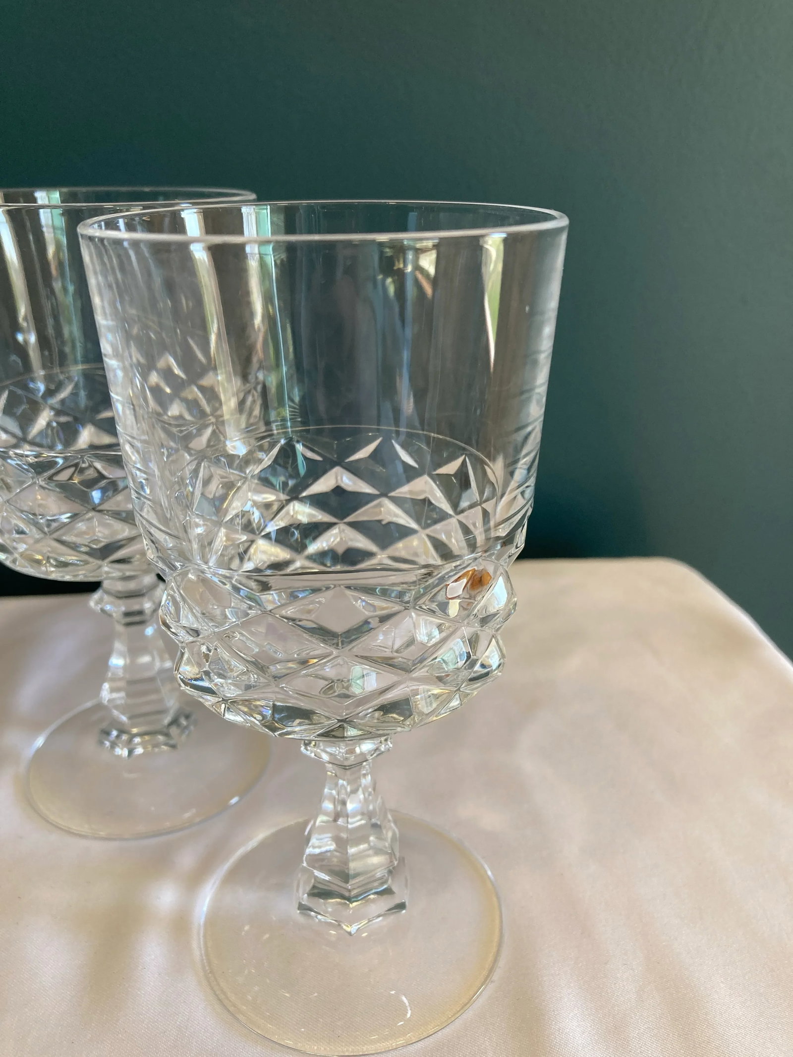 Vintage Cristal D 'Arques Cordial Glasses- Set of 4 - 4