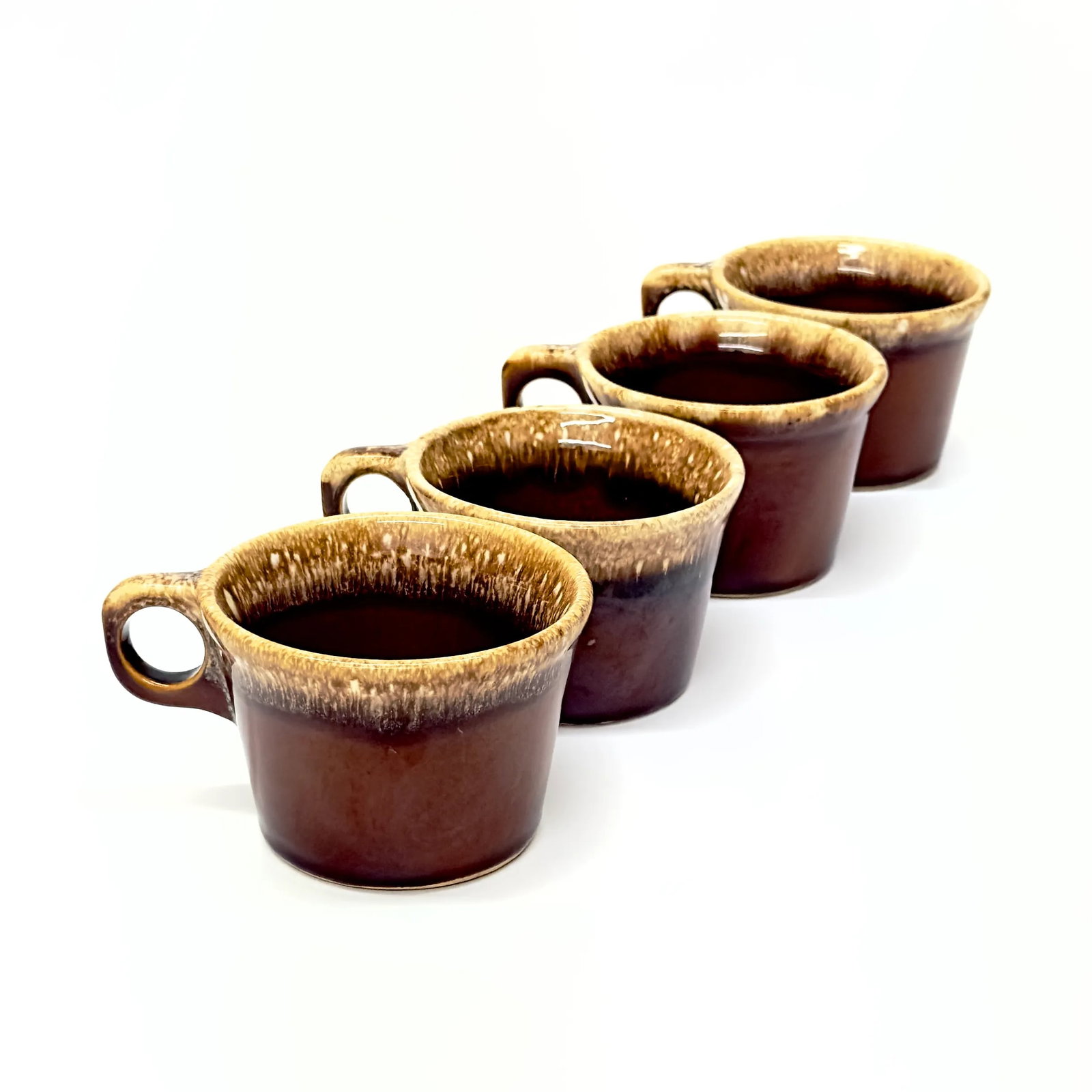 Mid 20th Century Crestone Earthenware Mugs by Hull Usa - Set of 4 - 2