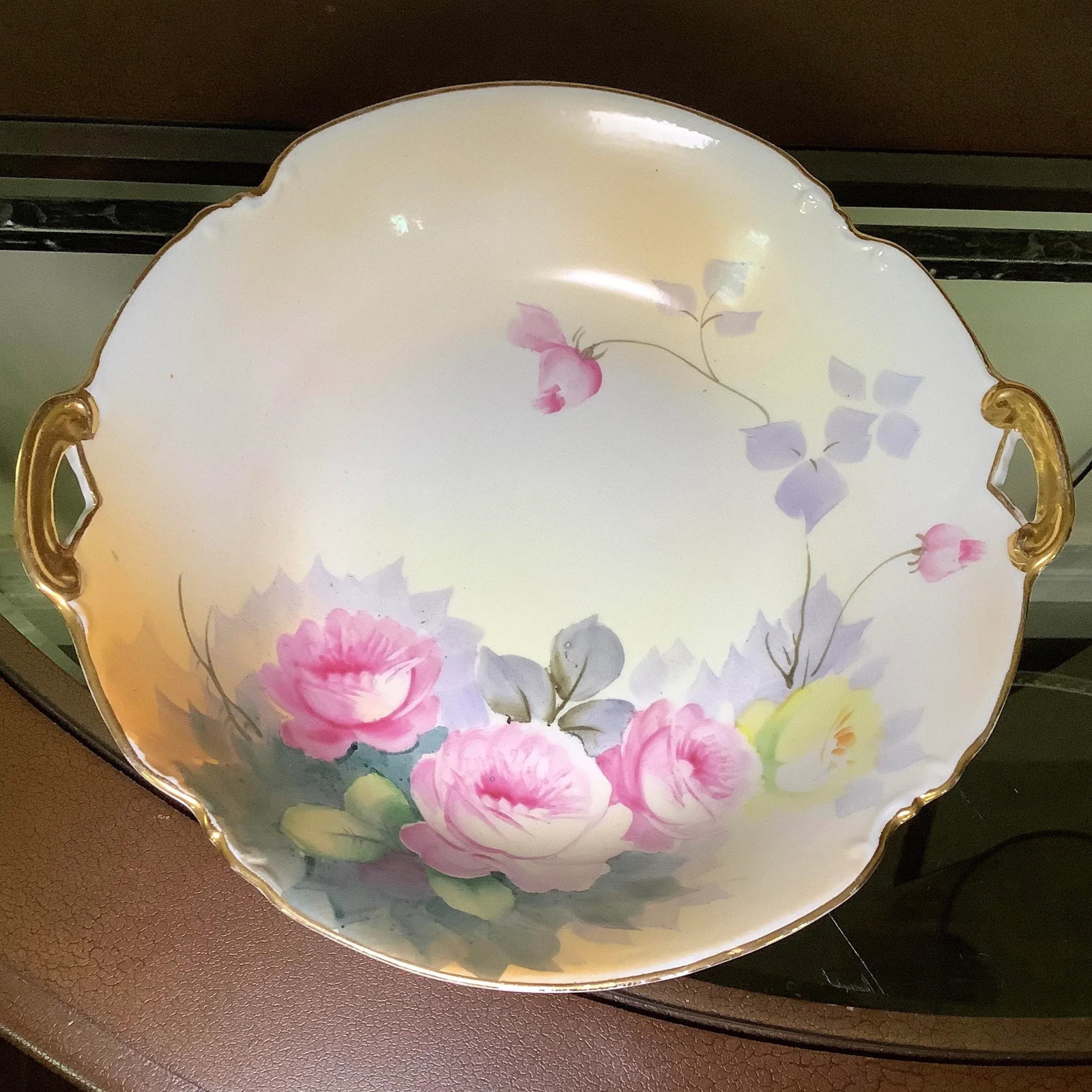 Hand Painted Nippon Centerpiece Bowl - 2