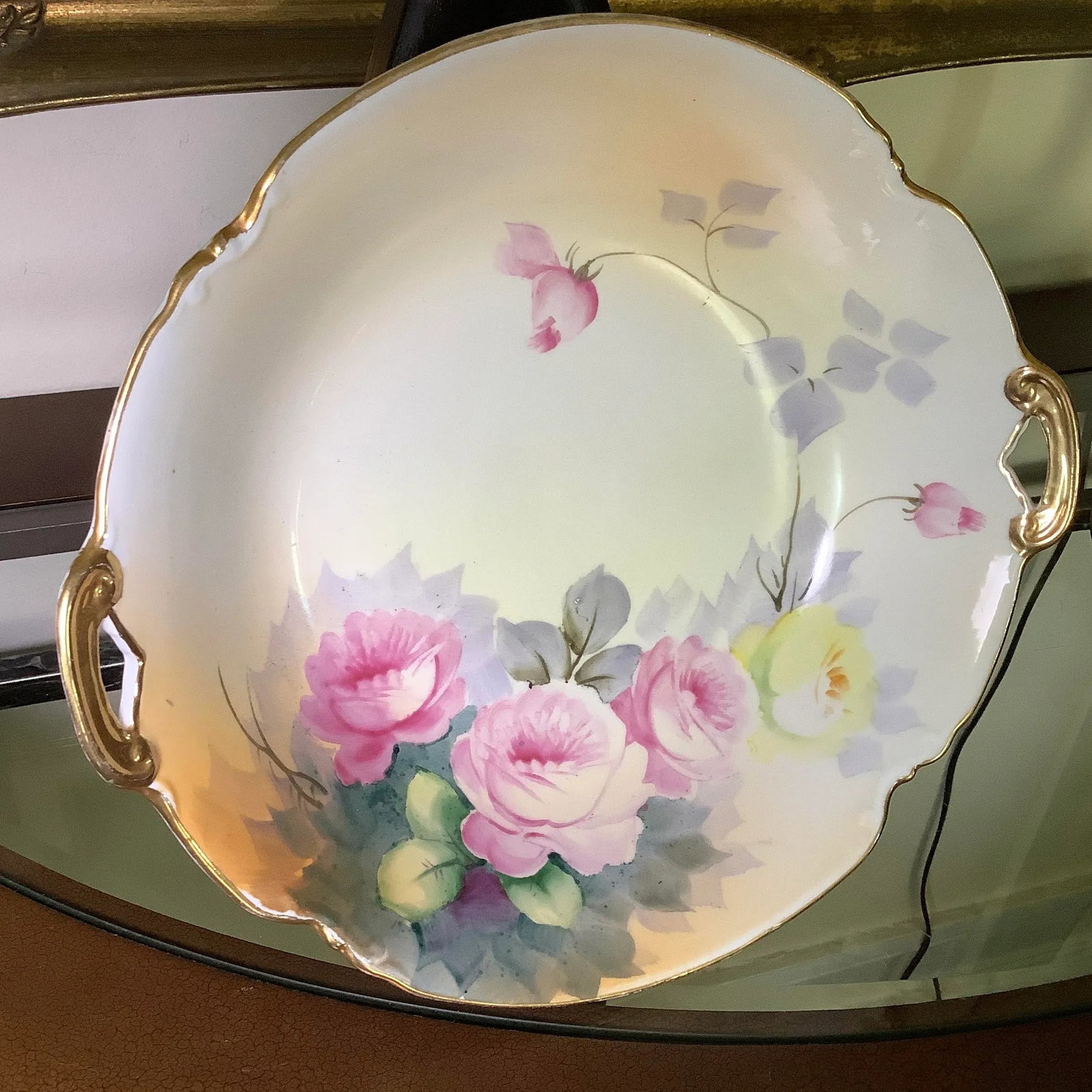 Hand Painted Nippon Centerpiece Bowl - 6