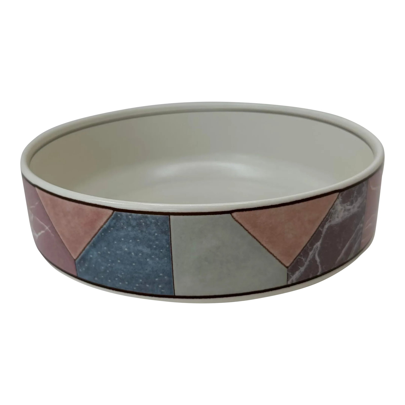 Vintage Mikasa Piazza Intaglio Vegetable Bowl: Manufactured from 1991-1997 2 3/4" tall, 8.5" diameter. Condition: Alterations: Original Condition Unaltered Imperfections: Some Imperfections Condition Notes: No utensil marks. No crazing. Beautiful