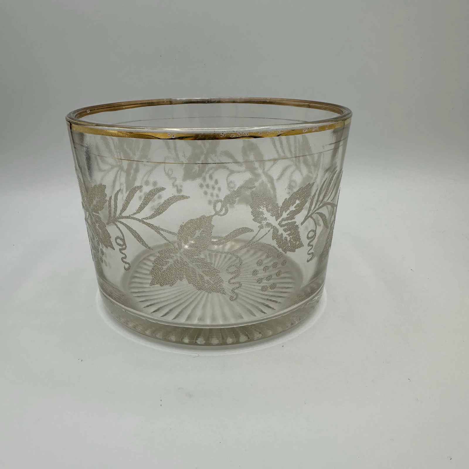 Vintage Bartlett Collins Ice Bucket Cut Base Straight Sides - 3