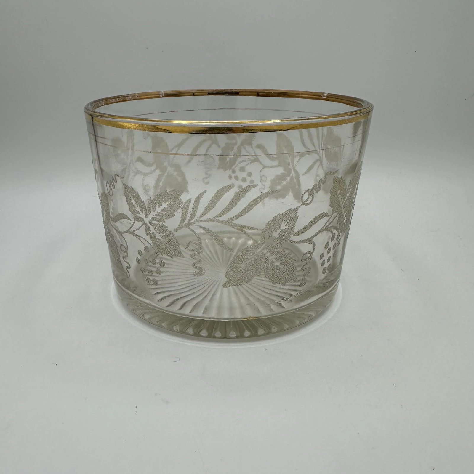 Vintage Bartlett Collins Ice Bucket Cut Base Straight Sides - 4