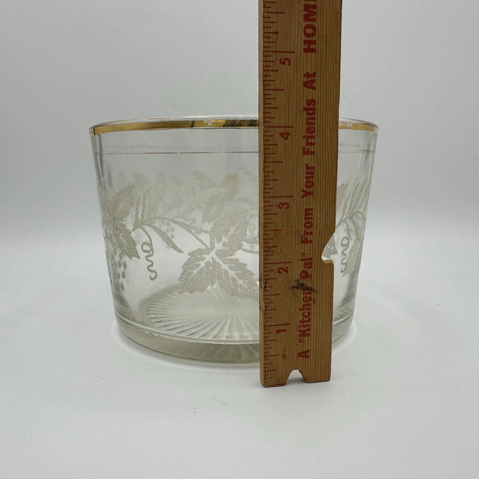 Vintage Bartlett Collins Ice Bucket Cut Base Straight Sides - 6