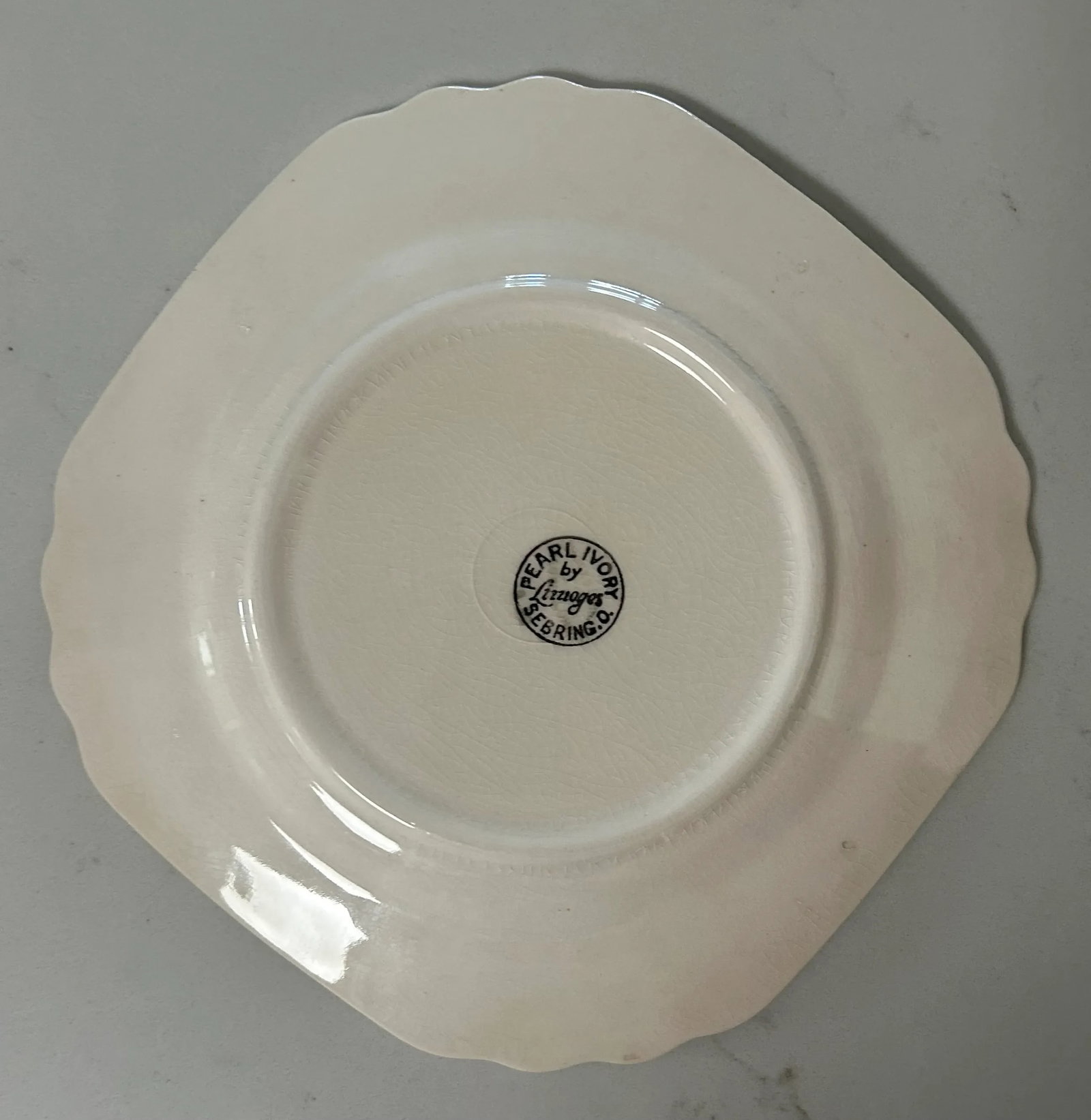 Limoges Art Deco Pink Floral and Silver Trim Dessert Plates - Set of 5 - 6