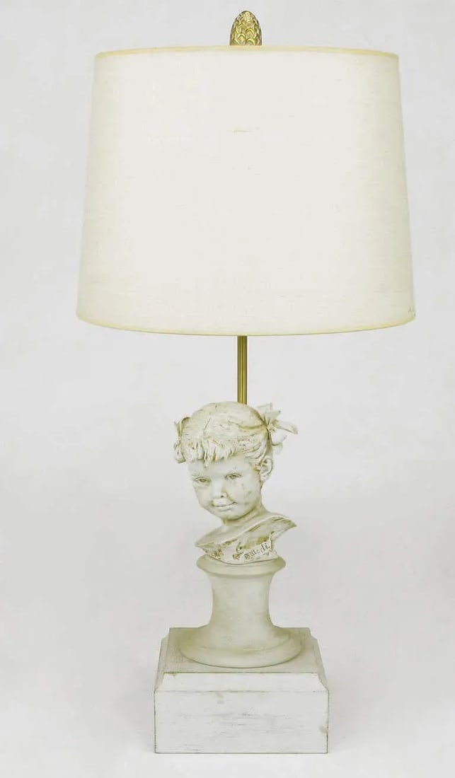 Bruno Merll for Marbro Capodimonte Child Bust Table Lamp - 2
