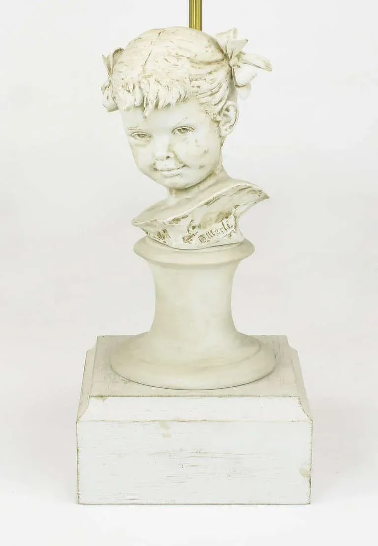 Bruno Merll for Marbro Capodimonte Child Bust Table Lamp - 4