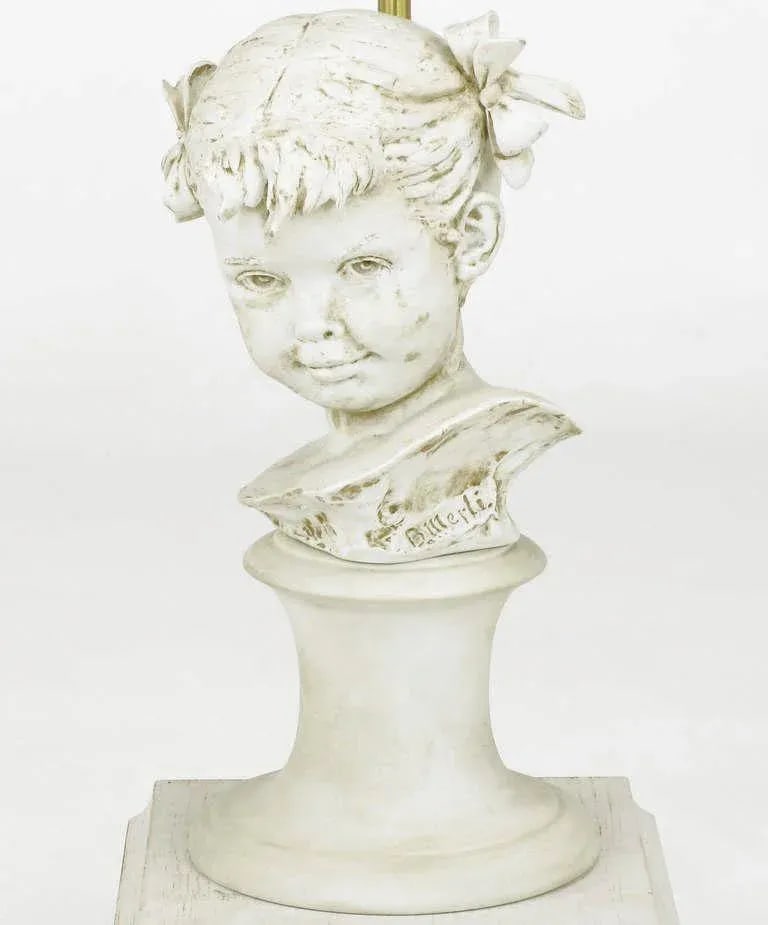 Bruno Merll for Marbro Capodimonte Child Bust Table Lamp - 5