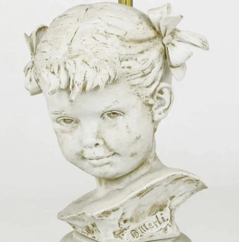 Bruno Merll for Marbro Capodimonte Child Bust Table Lamp - 6