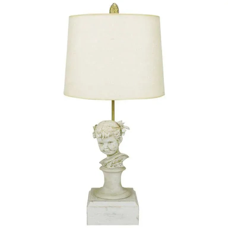 Bruno Merll for Marbro Capodimonte Child Bust Table Lamp - 9