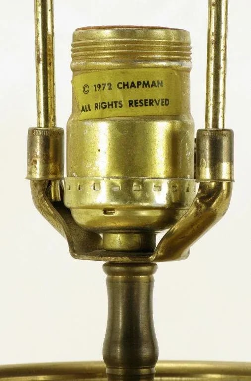 Circa 1972 Chapman Brass Urn Form Table Lamp. - 6
