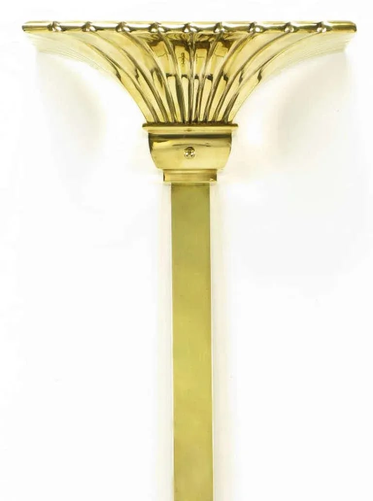 Chapman Lighting Brass Empire Style Wall Mounted Torchiere - 2