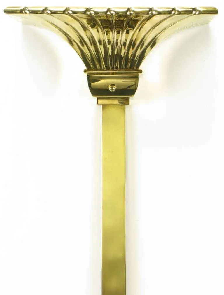 Chapman Lighting Brass Empire Style Wall Mounted Torchiere - 4