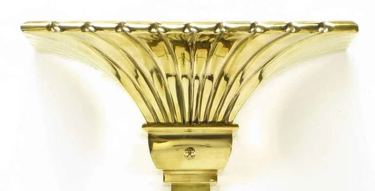 Chapman Lighting Brass Empire Style Wall Mounted Torchiere - 5