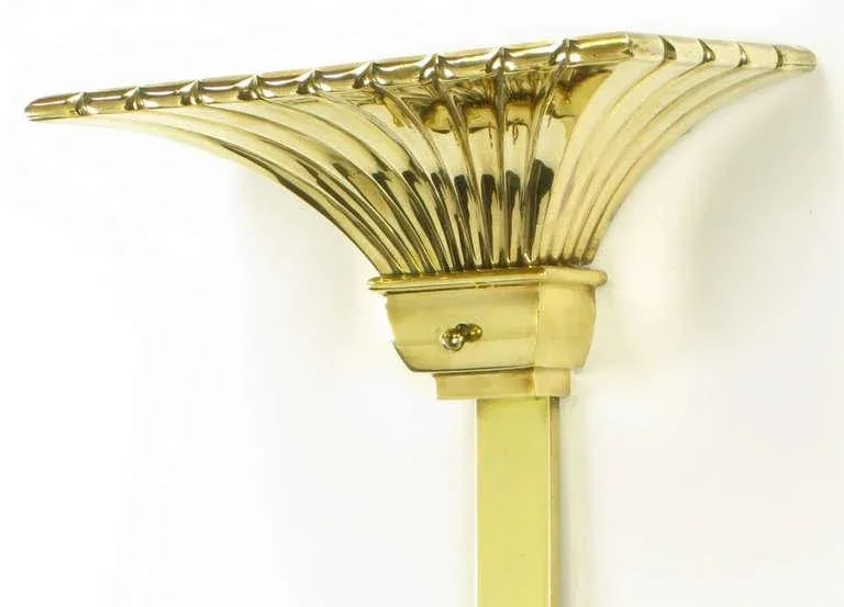 Chapman Lighting Brass Empire Style Wall Mounted Torchiere - 6