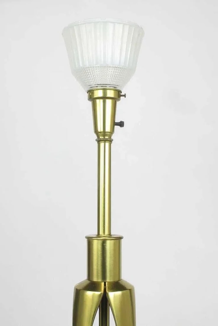 1950s Rembrandt Brass & Azure Blue Table Lamp - 4