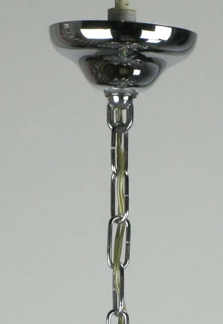 Italian Chrome & Crystal Ten-Arm Waterfall Chandelier - 8