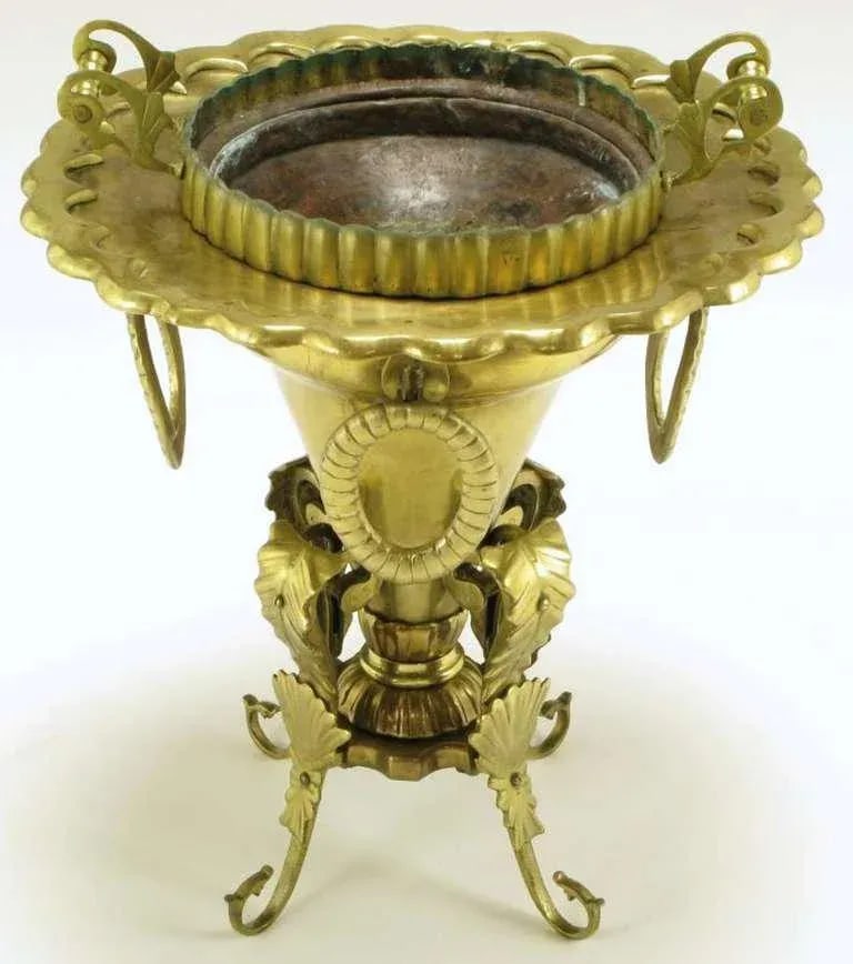 Moroccan Pierced and Ornamented Brass Coal Burning Stove - 5