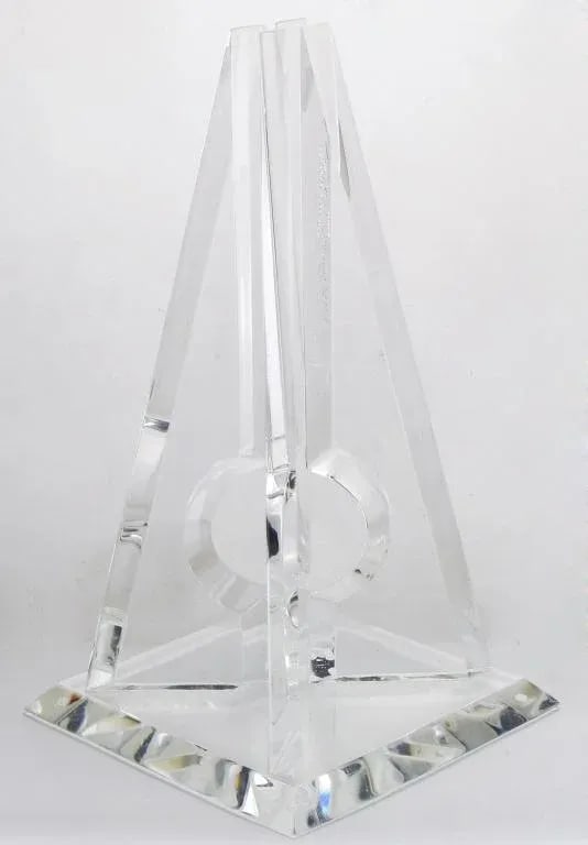 Hivo Van Teal Pyramidal Acrylic Sculpture - 3