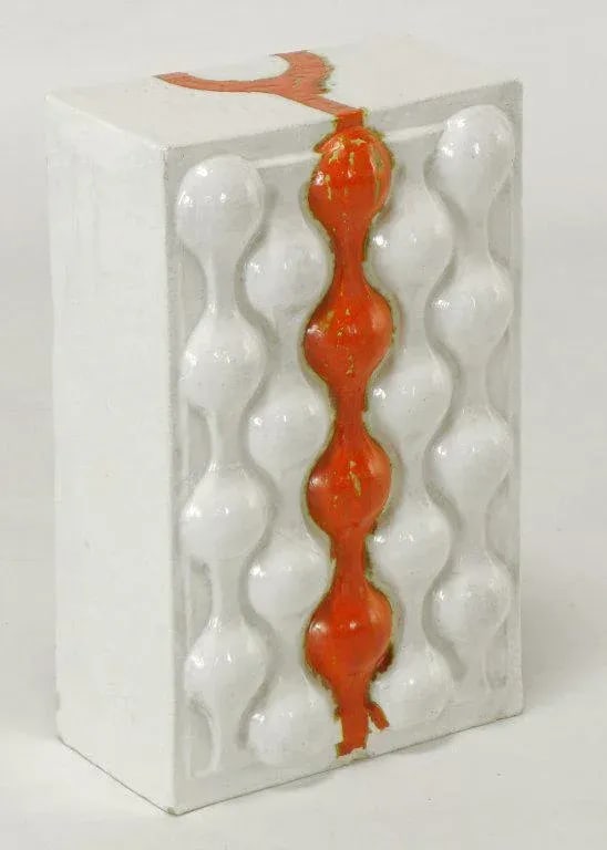 William A. Hoffman (1920-2011) Bi-Color Crate Ceramic Sculpture - 3
