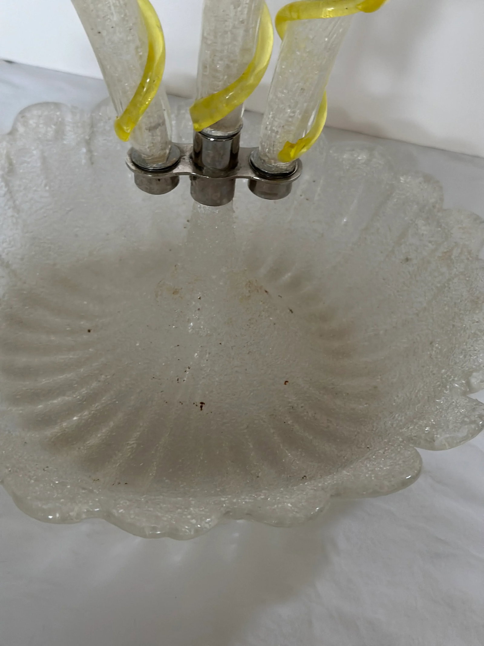 Antique Crystal Glass Epergne - 6