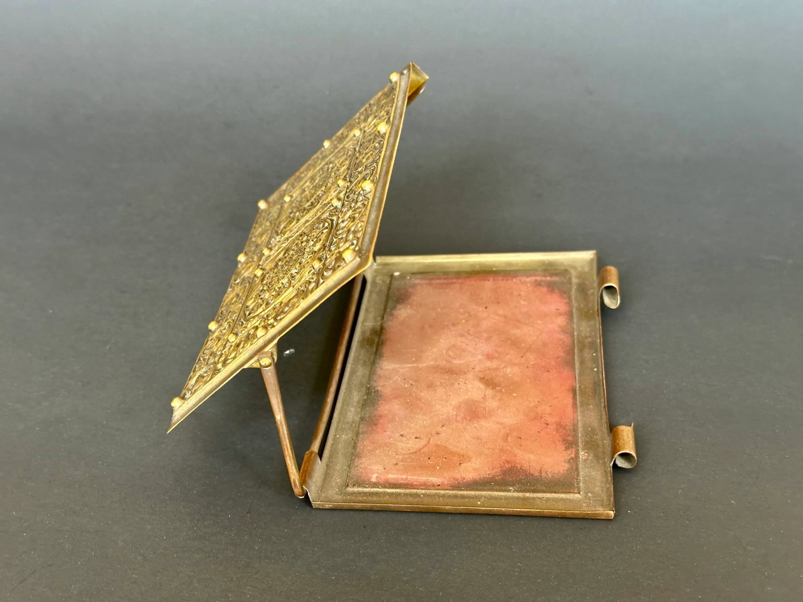Antique Weimar Germany Bronze Box Notebook Case - 7
