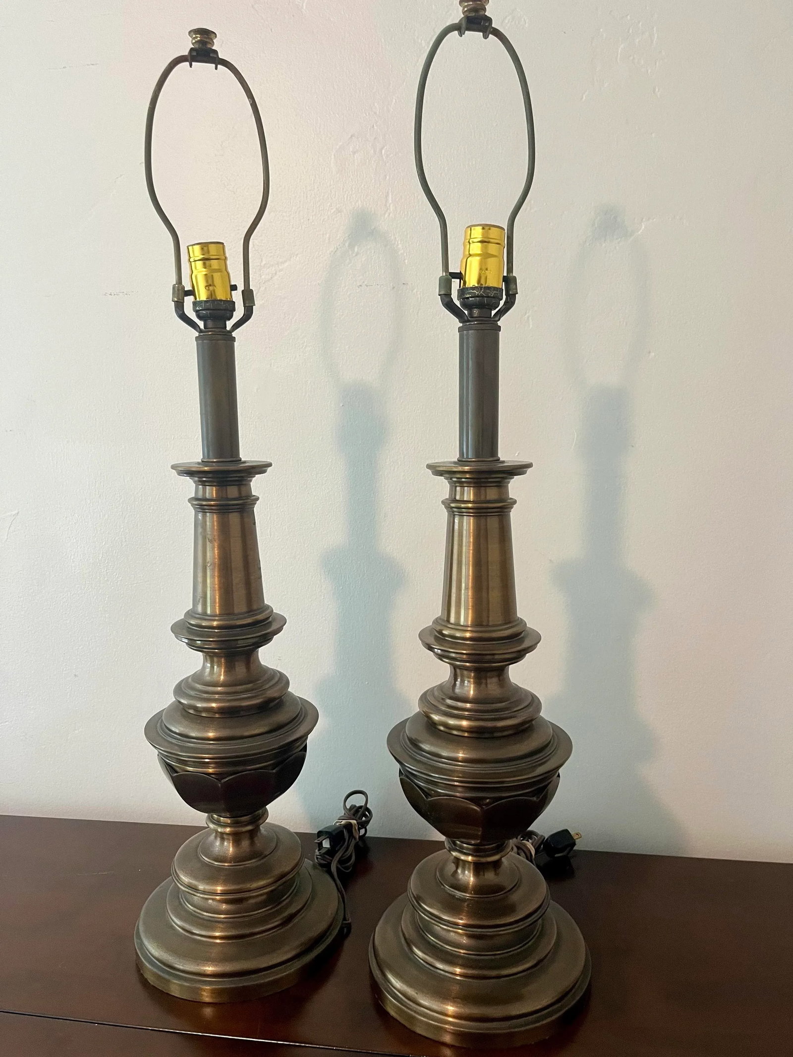Vintage Brass Automax Lamps - a Pair - 2
