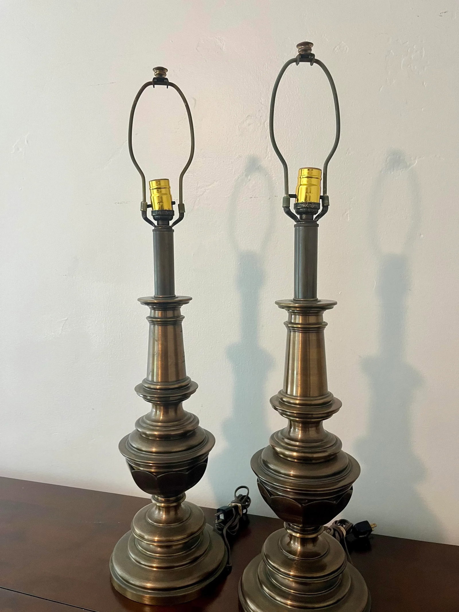 Vintage Brass Automax Lamps - a Pair - 4