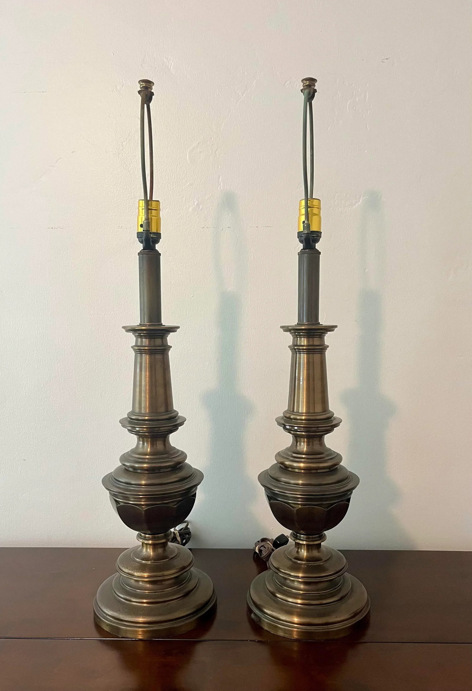 Vintage Brass Automax Lamps - a Pair - 7
