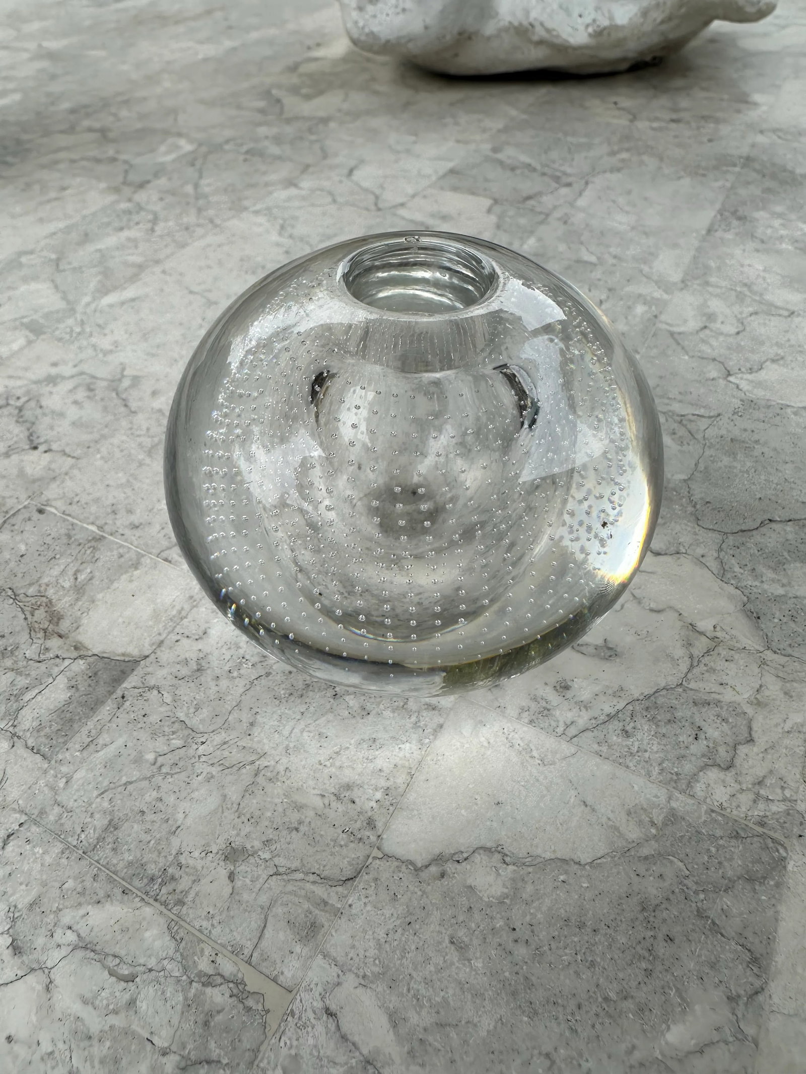 A.d. Copier for Leerdam Clear Glass Spijkervaas Vase With Control Bubbles G9354 - 3
