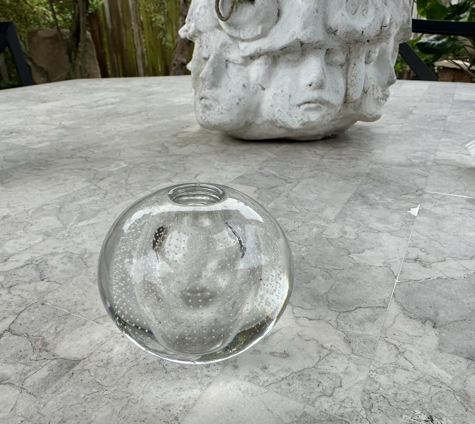 A.d. Copier for Leerdam Clear Glass Spijkervaas Vase With Control Bubbles G9354 - 6