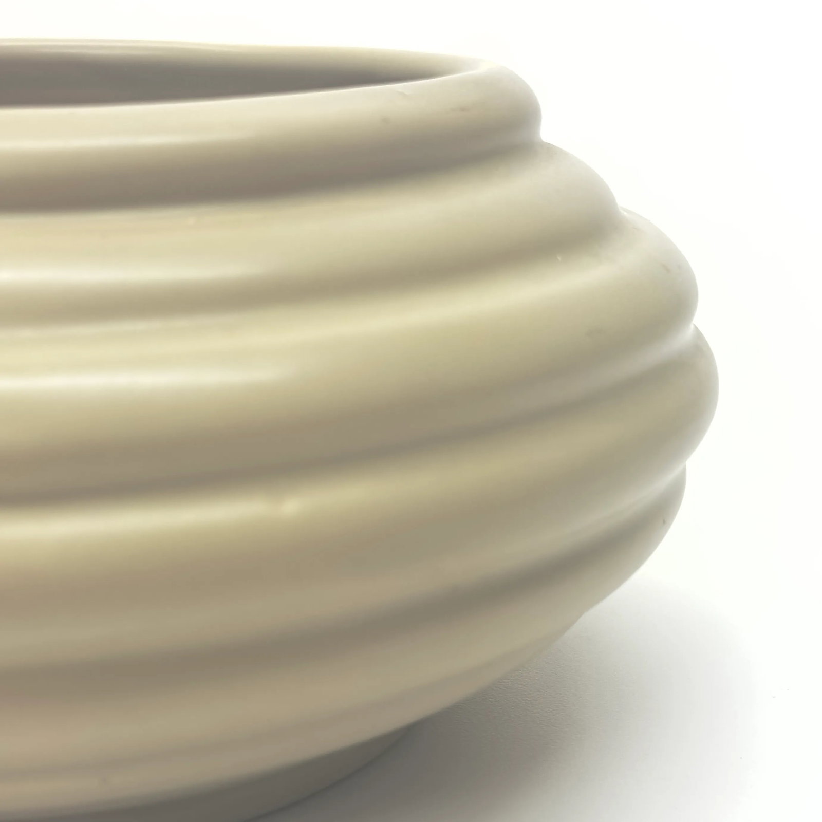 Vintage Mid Century Modern Bone and Beige Planters - Group of 5 - 11
