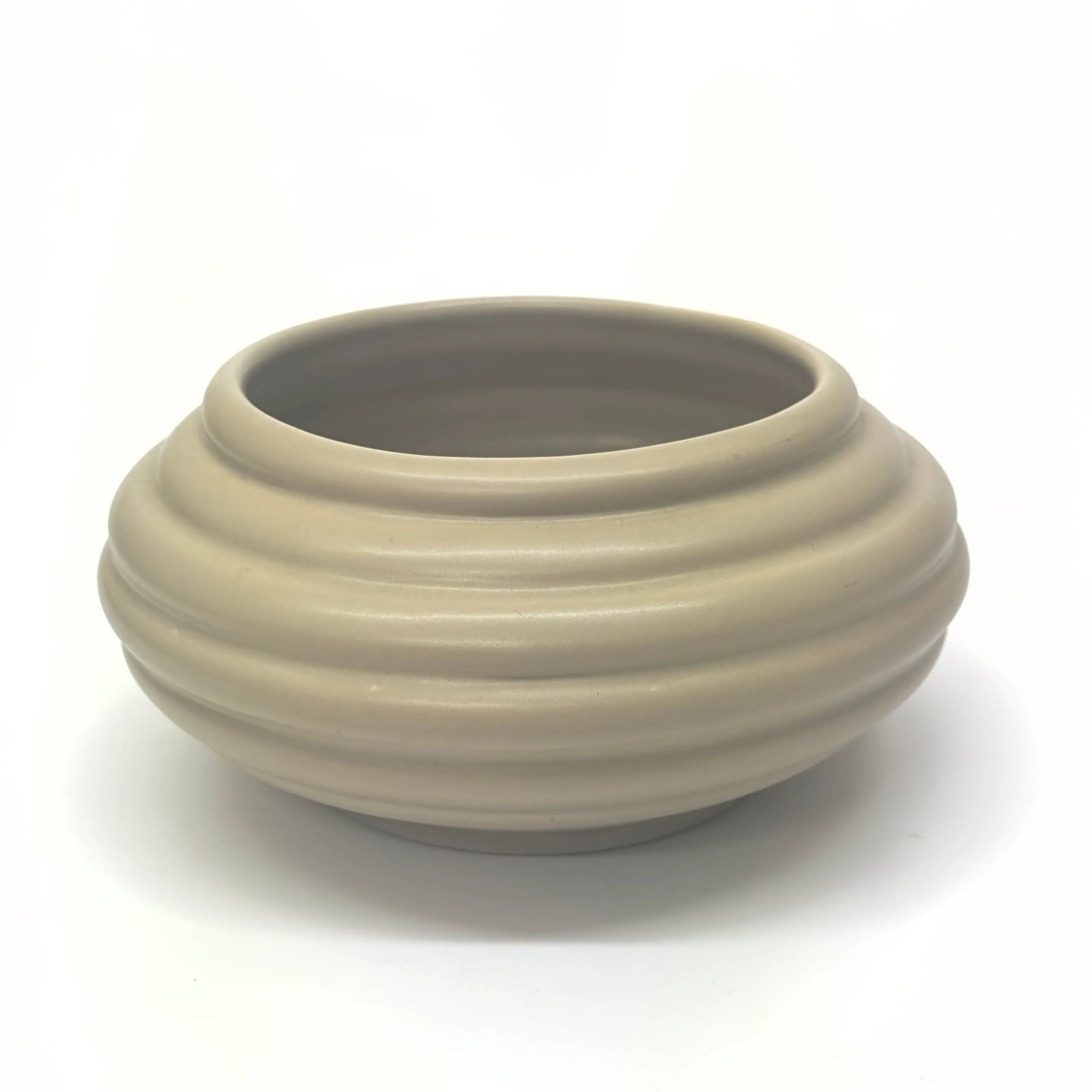 Vintage Mid Century Modern Bone and Beige Planters - Group of 5 - 3