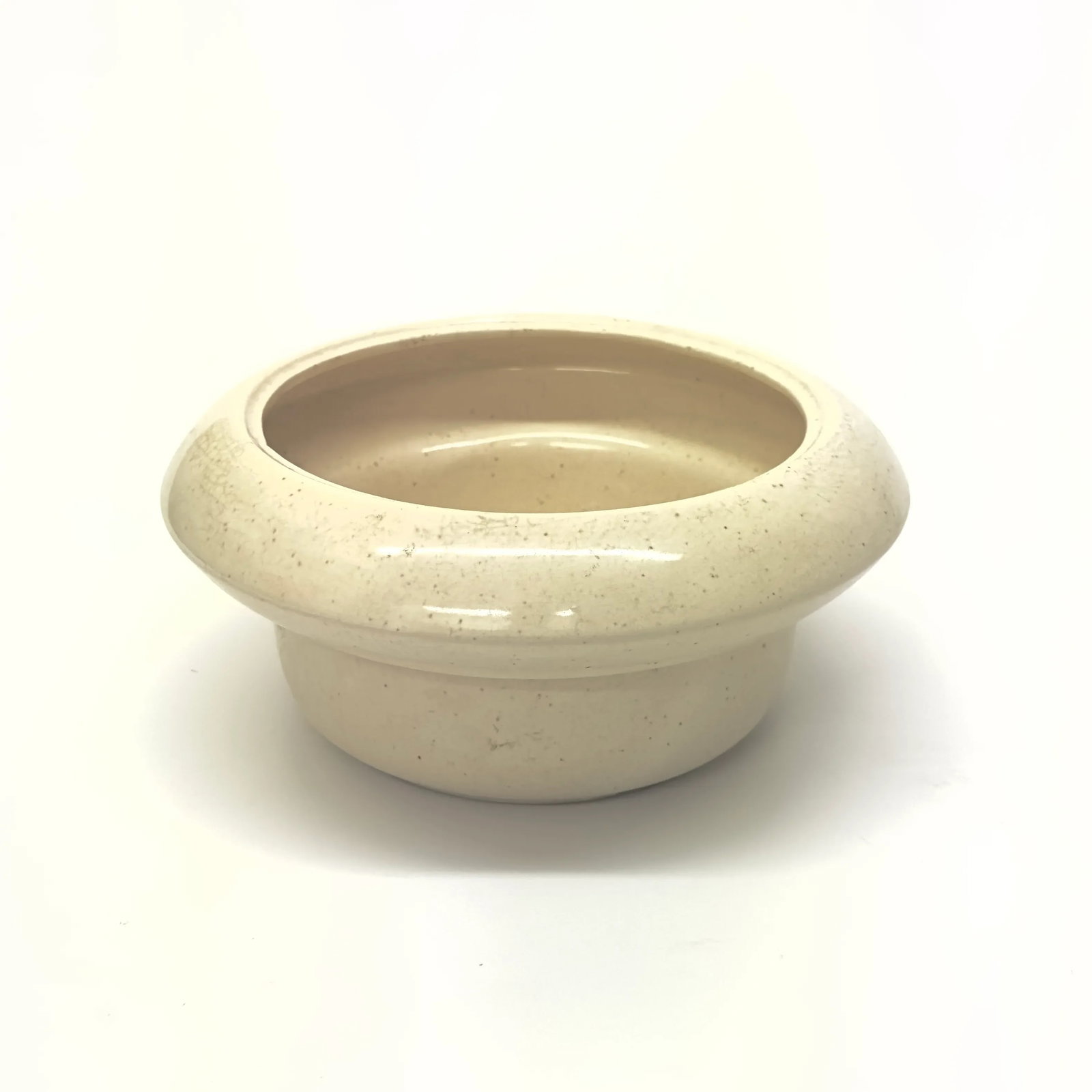 Vintage Mid Century Modern Bone and Beige Planters - Group of 5 - 5